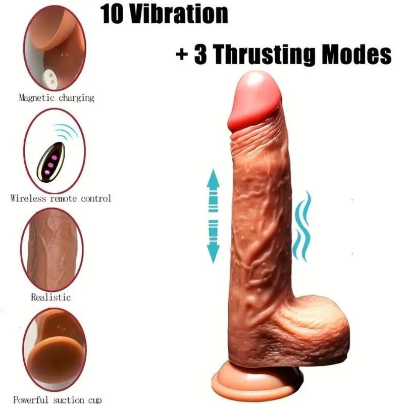 ARMONY - DILDO REALISTA VIBRATÓRIO RECARREGÁVEL - Imagem 4