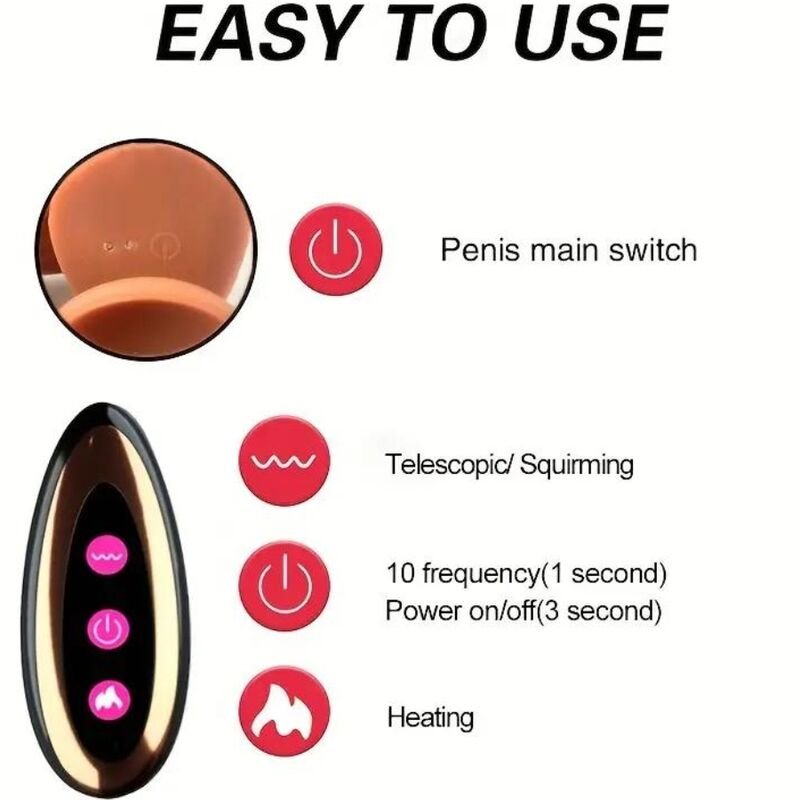 ARMONY - DILDO REALISTA VIBRATÓRIO RECARREGÁVEL - Imagem 5