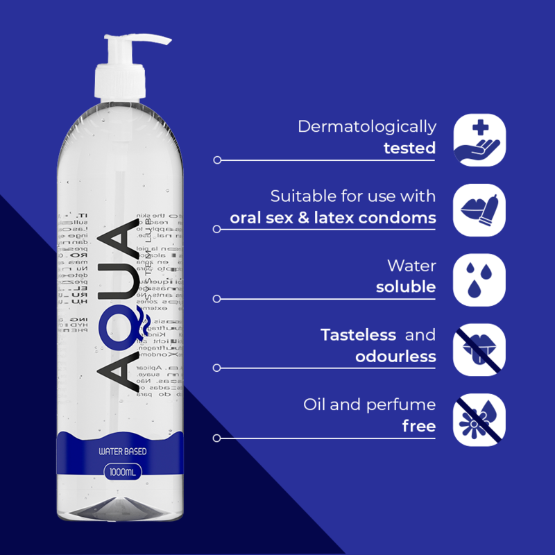 AQUA QUALITY - LUBRIFICANTE À BASE DE ÁGUA 1000 ML - Imagem 4