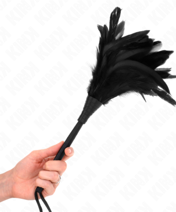 KINK - PENAS DE FRANGO EM FORMA DE CHIFRE BLACK MAIDS 36 CM