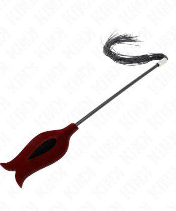 KINK - CHICOTE DE BORLA DE SILICONE FORMA DE ROSA 45 CM - Imagem 3
