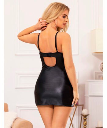 Alternative view of SUBBLIME - 954178 VESTIDO + TANGA COURO PRETO L/XL