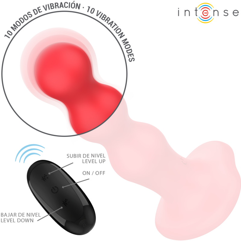 INTENSE - CODY VIBRADOR COM VENTOSA VERMELHO CONTROLE REMOTO - Imagem 5