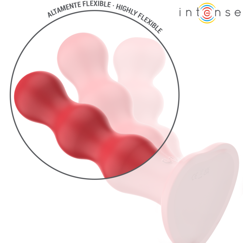 INTENSE - CODY VIBRADOR COM VENTOSA VERMELHO CONTROLE REMOTO - Imagem 4