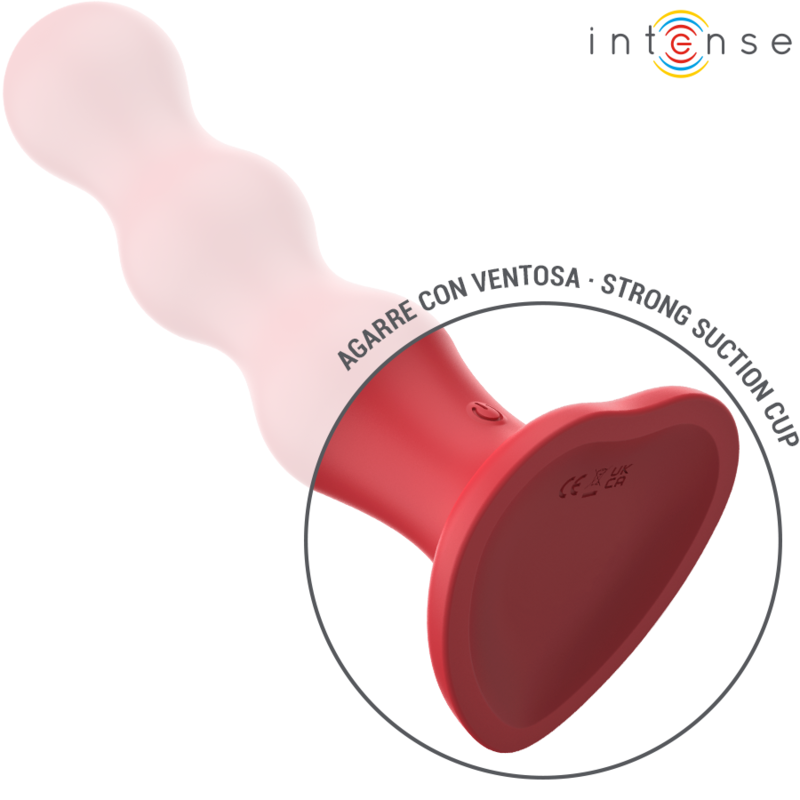 INTENSE - CODY VIBRADOR COM VENTOSA VERMELHO CONTROLE REMOTO - Imagem 3