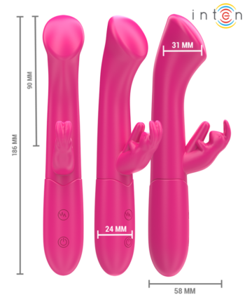 INTENSE - JULIETA RABBIT VIBRADOR 18,6 CM 10 VIBRAÇÕES ROSA - Image 3