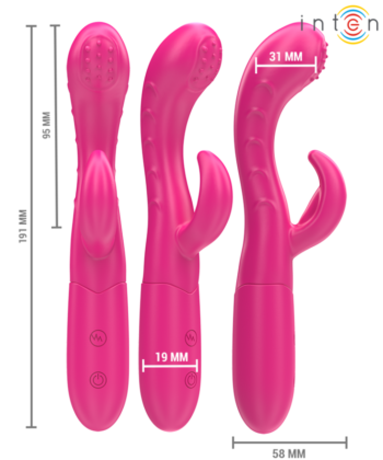 Visão alternativa de INTENSE - AMARA VIBRADOR COM LÍNGUA ESTIMULANTE 10 VIBRAÇÕES ROSA