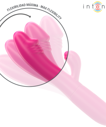 INTENSE - IVY VIBRADOR FLEXÍVEL 10 VIBRAÇÕES COM LÍNGUA ESTIMULANTE ROSA - Image 3