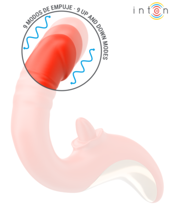 Visão alternativa de INTENSE - VIBRADOR E ESTIMULADOR PAULINA EM FORMATO U VERMELHO