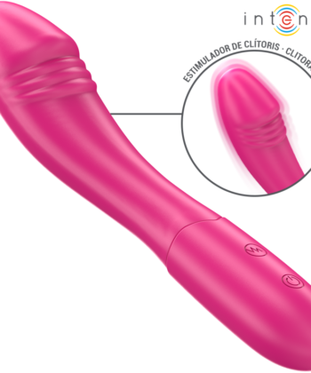 INTENSE - BELINDA VIBRADOR 19 CM FLEXÍVEL 10 VIBRAÇÕES ROSA