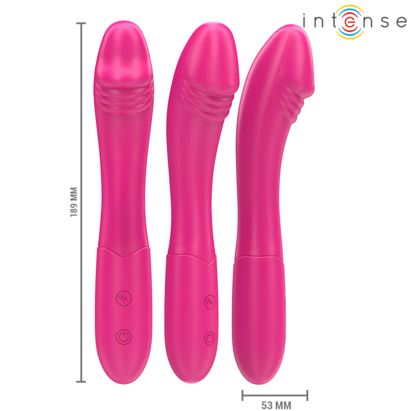 INTENSE - BELINDA VIBRADOR 19 CM FLEXÍVEL 10 VIBRAÇÕES ROSA - Image 2