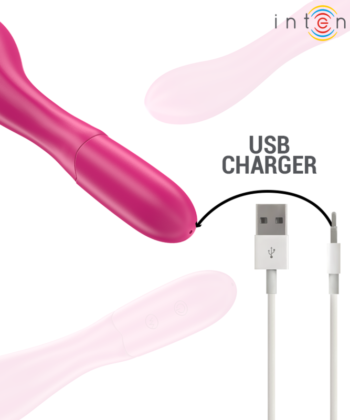 INTENSE - LISETTE VIBRADOR 19 CM FLEXÍVEL 10 VIBRAÇÕES ROSA - Imagem 5