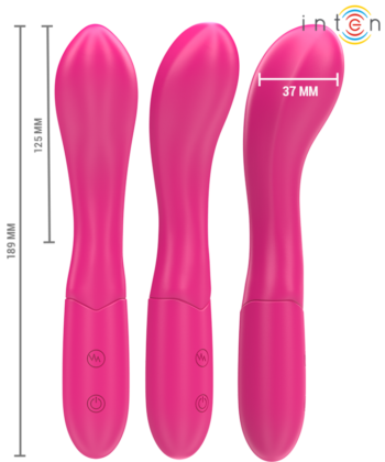 Visão alternativa de INTENSE - LISETTE VIBRADOR 19 CM FLEXÍVEL 10 VIBRAÇÕES ROSA