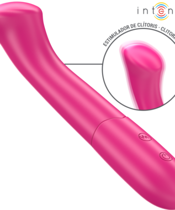 INTENSE - PATY VIBRADOR 19 CM FLEXÍVEL 10 VIBRAÇÕES MODELO 2 ROSA