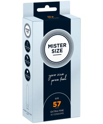 MISTER SIZE - PRESERVATIVO TAMANHO L 57 MM (10 UNIDADES)