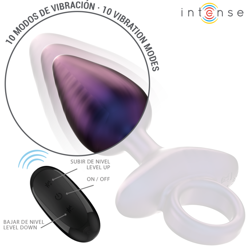 INTENSE - MICHAEL VIBRADOR ANAL PLUG MODELO 2 CONTROLE REMOTO - Imagem 2