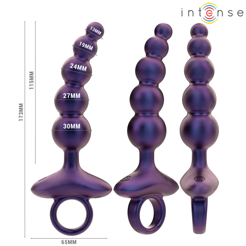 INTENSE - TITO VIBRADOR ANAL PLUG MODELO 3 CONTROLE REMOTO - Imagem 3