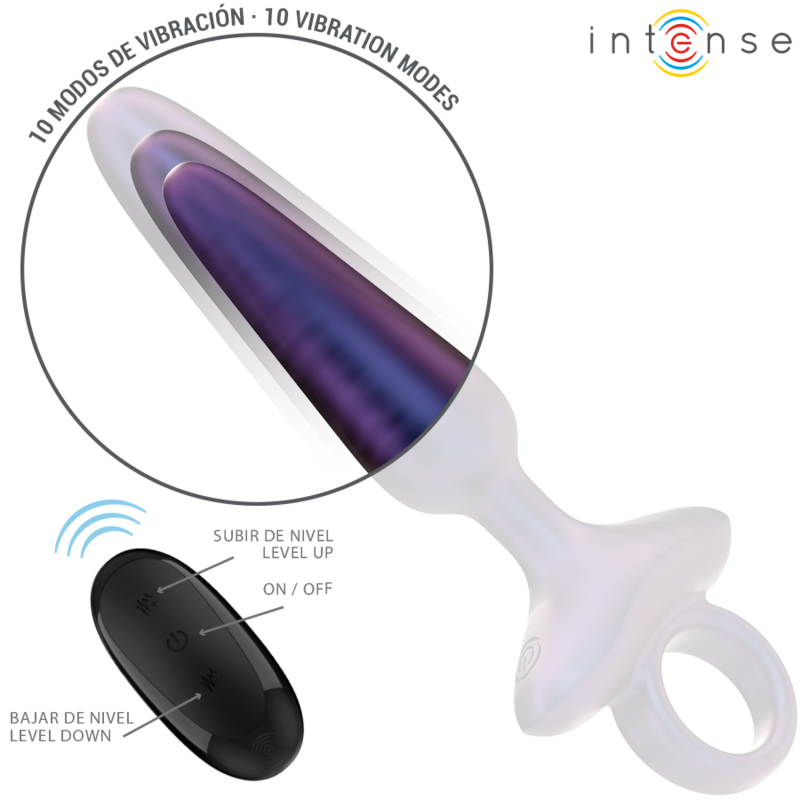 INTENSE - MARLON VIBRADOR ANAL PLUG MODELO 4 CONTROLE REMOTO - Image 4