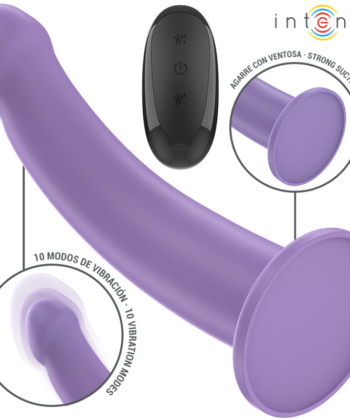 INTENSE - VIBRADOR EDDIE 17,5 CM 10 VIBRAÇÕES ROXO COMANDO À DISTÂNCIA