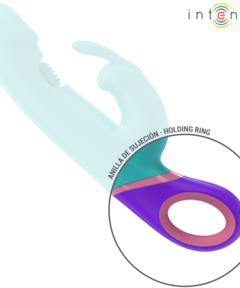 INTENSE - MONICA RABBIT VIBRADOR COM ESTIMULADOR G-SPOT ROTATIVO AZUL - Image 4