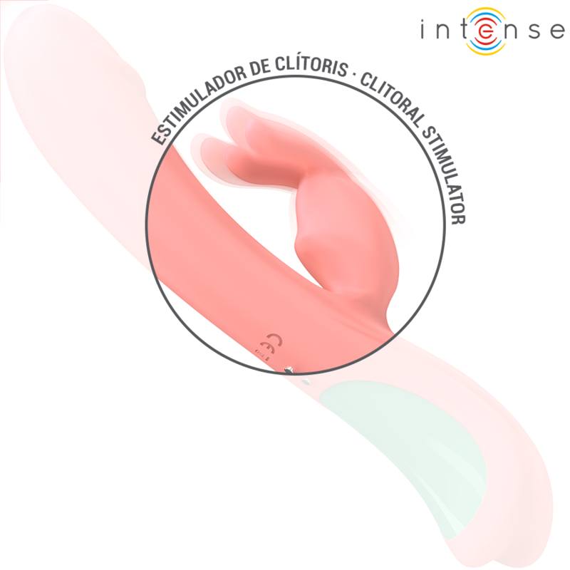INTENSE - VIBRADOR RACHEL RABBIT 5 VIBRAÇÕES ROSA - Imagem 3
