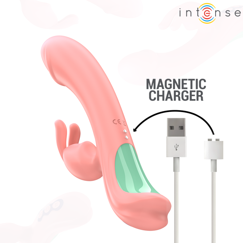 INTENSE - VIBRADOR RACHEL RABBIT 5 VIBRAÇÕES ROSA - Imagem 2