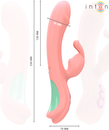 Visão alternativa de INTENSE - VIBRADOR RACHEL RABBIT 5 VIBRAÇÕES ROSA