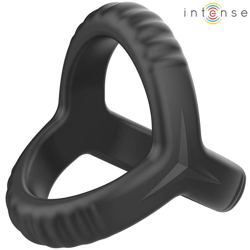 INTENSE - CARSON ANEL DE PÊNIS DUPLO DE SILICONE PRETO MODELO 4 - Image 5