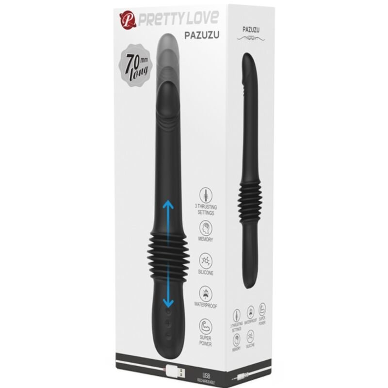 PRETTY LOVE - VIBRADOR PAZUZU 3 MODOS DE IMPULSO PRETO - Image 5