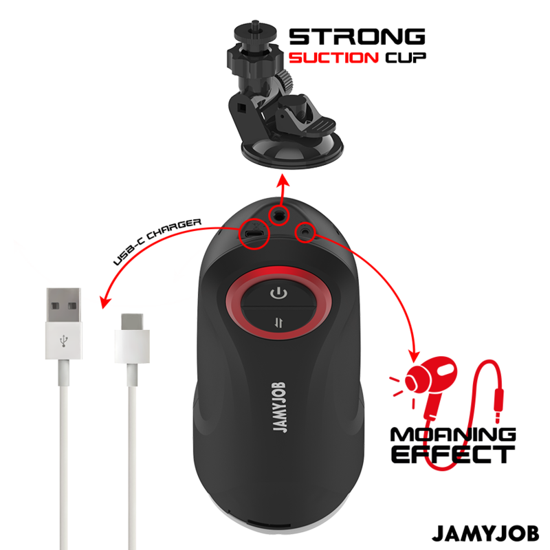 JAMYJOB - MASTURBADOR AUTOMÁTICO DE VAGINA POR GRAVIDADE 5 MODOS DE SUCÇÃO - Image 3