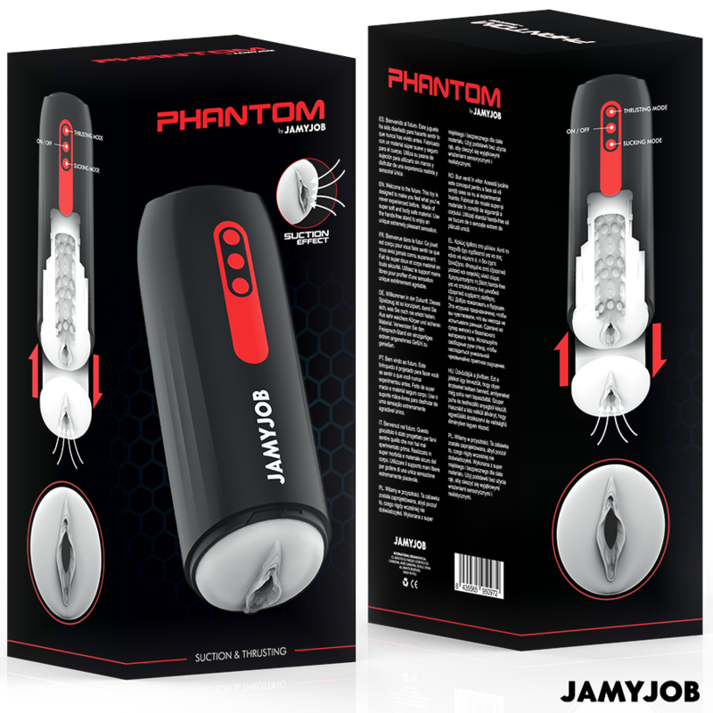 JAMYJOB - MASTURBADOR AUTOMÁTICO PHANTOM VAGINA 5 MODOS DE SUCÇÃO E IMPULSO - Image 5