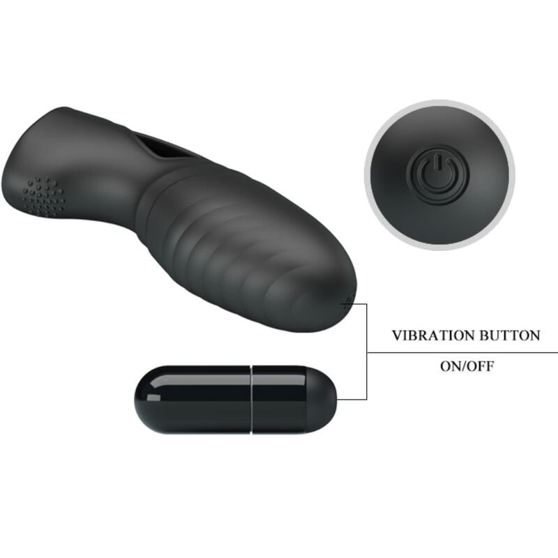 PRETTY LOVE - VIBRADOR DE DEDO DE SILICONE ALAN PRETO - Imagem 5