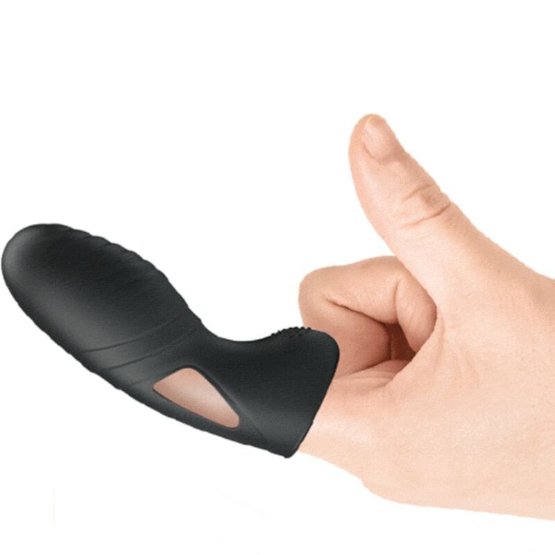 PRETTY LOVE - VIBRADOR DE DEDO DE SILICONE ALAN PRETO - Imagem 4