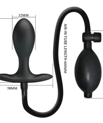 PRETTY LOVE - PLUG ANAL INFLÁVEL PRETO - Image 2