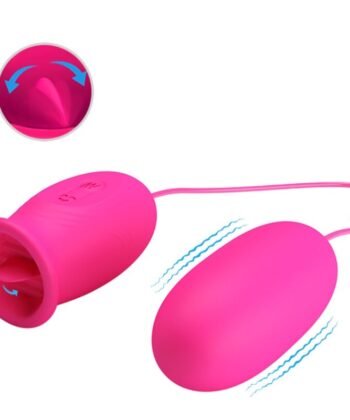 Visão alternativa de PRETTY LOVE - OVO VIBRADOR DAISY + LÍNGUA ESTIMULANTE DE CLITÓRIS ROSA