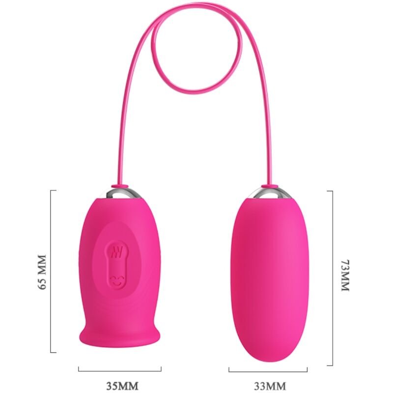 PRETTY LOVE - OVO VIBRADOR DAISY + LÍNGUA ESTIMULANTE DE CLITÓRIS ROSA - Image 4