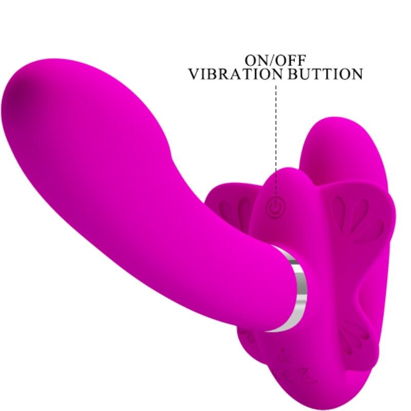 PRETTY LOVE - VIBRADOR VALERIE DOUBLE STRAP-ON 12 VIBRAÇÕES ROXO - Image 2