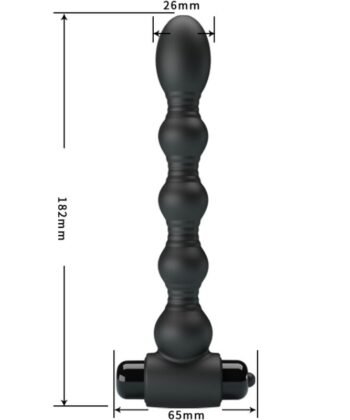 PRETTY LOVE - LYNN SILICONE ANAL PLUG 10 VIBRAÇÕES PRETO - Imagem 3