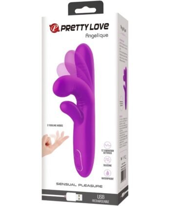Visão alternativa de PRETTY LOVE - ANGELIQUE MULTIFUNÇÕES VIBRADOR + ESTIMULADOR DE CLITÓRIS ROXO
