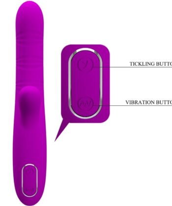 Visão alternativa de PRETTY LOVE - ANGELIQUE MULTIFUNÇÕES VIBRADOR + ESTIMULADOR DE CLITÓRIS ROXO