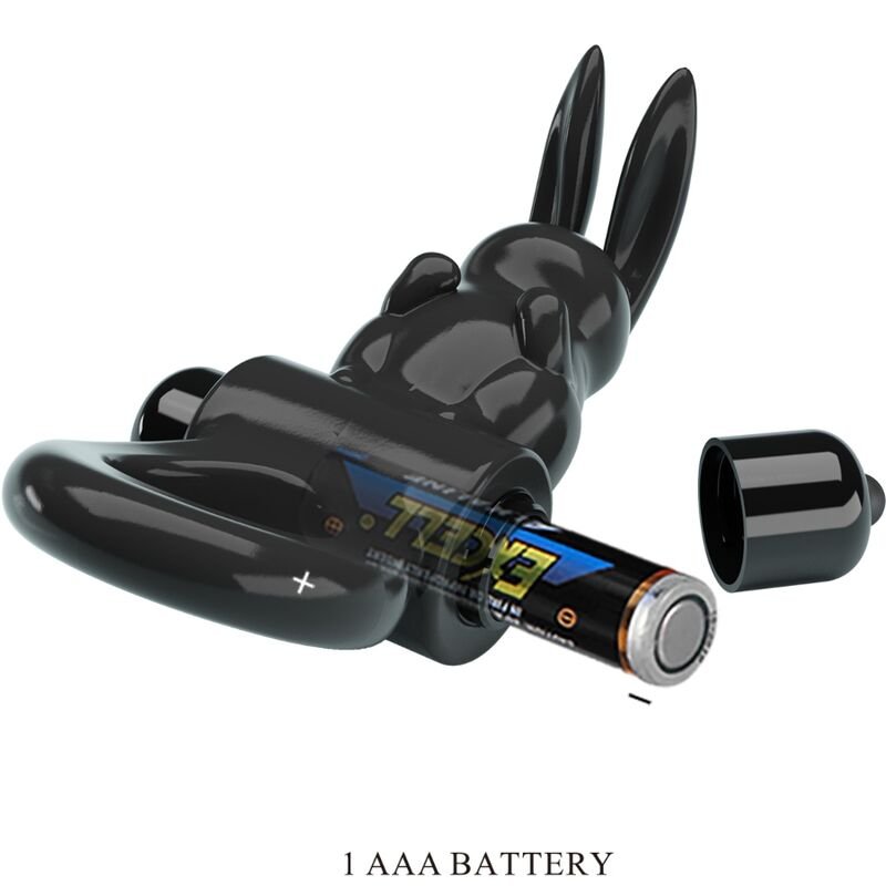 PRETTY LOVE - ANEL VIBRADOR COELHO ANEL EXCITANTE 10 VIBRAÇÕES PRETO - Image 2