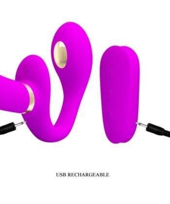 Visão alternativa de PRETTY LOVE - THUNDERBIRD VIBRADOR DUPLO COM CONTROLE REMOTO ROXO