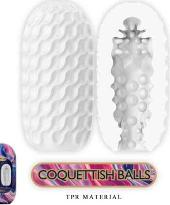 Visão alternativa de PRETTY LOVE - MASTURBADOR MASCULINO DE SILICONE COQUETTISH BALLS BRANCO