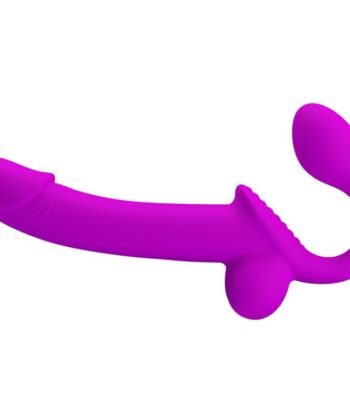 Visão alternativa de PRETTY LOVE - ESTIMULADOR KELPIE DOUBLE STRAP-ON ROXO