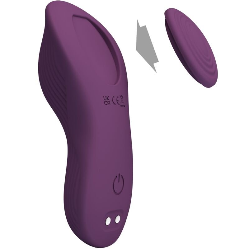 PRETTY LOVE - MANE LAY ON MASSAGEADOR DE CLITÓRIS 10 VIBRAÇÕES CONTROLE REMOTO ROXO - Imagem 4
