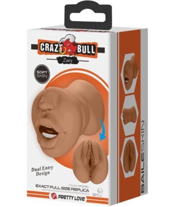 CRAZY BULL - ZOEY MASTURBADOR DUPLO BOCA E VAGINA CARNE - Imagem 4