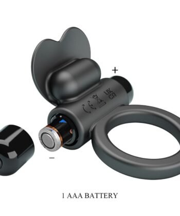 Visão alternativa de PRETTY LOVE - ANEL VIBRATÓRIO DEBONAIRE COELHO 10 VIBRAÇÕES PRETO
