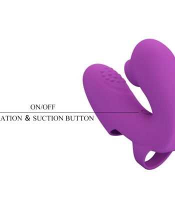 Visão alternativa de PRETTY LOVE - VIBRADOR DE DEDO ATHENA COM ESTIMULADOR DE CLITÓRIS ROXO