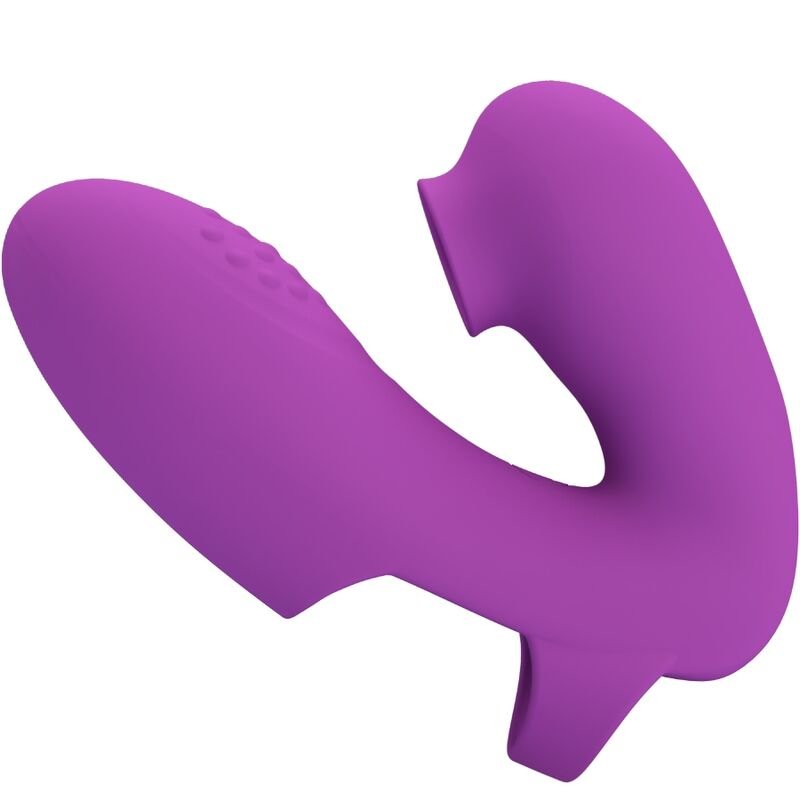 PRETTY LOVE - VIBRADOR DE DEDO ATHENA COM ESTIMULADOR DE CLITÓRIS ROXO - Image 5