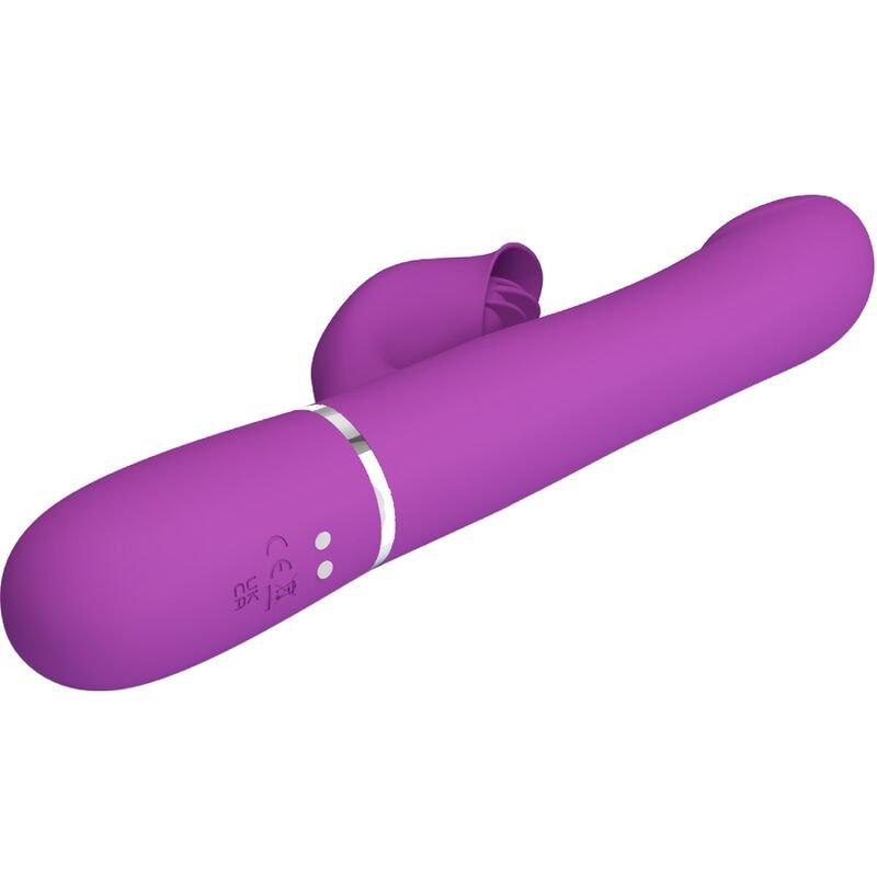 PRETTY LOVE - VIBRADOR E ESTIMULADOR MULTIFUNCIONAL 4 EM 1 ROXO - Imagem 4